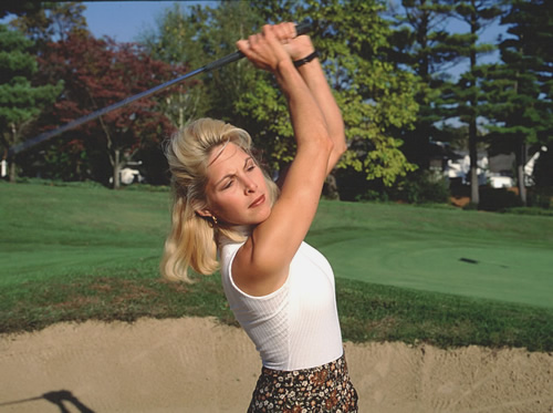Lisa Ann Horst golfing at Lancaster Country Club